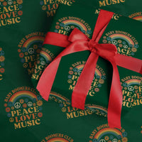 Baby Boomers Generation Wrapping Paper Roll Peace Love Music 60s Hippe - Wonder Print Shop