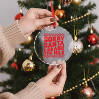 Baby Crystal Glass Ornament Sorry Santa I Drank The Milk Groovy - Wonder Print Shop