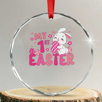 Baby First Easter Crystal Glass Ornament Cute Newborn Gift Bunny Rabbit - Wonder Print Shop