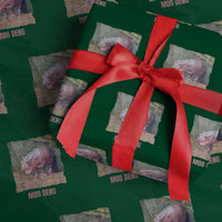 Baby Hippo Moo Deng Wrapping Paper Roll Cute Pygmy Hippopotamus In Thai