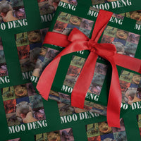 Baby Hippo Moo Deng Wrapping Paper Roll Pygmy Hippo Cute Zoo For Family
