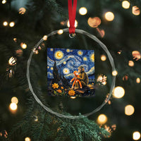 Baby Monkey Punch Starry Night Viral Trend Crystal Glass Ornament