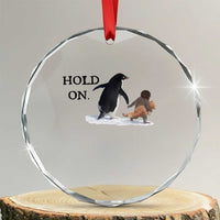 Baby Monkey Punch Viral Trend Crystal Glass Ornament Hold On