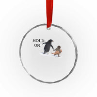 Baby Monkey Punch Viral Trend Crystal Glass Ornament Hold On