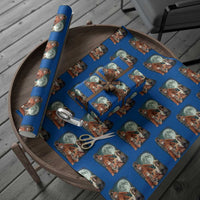Baby Monkey Punch Wrapping Paper Roll Three Punch Moon Orange Toy