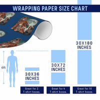 Baby Monkey Punch Wrapping Paper Roll Three Punch Moon Orange Toy
