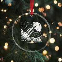 Back To The Moon Crystal Glass Ornament Space Exploration Moon Journey 2026
