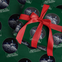 Back To The Moon Wrapping Paper Roll Lunar Mission Astronaut Space Lover