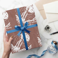 Back To The Moon Wrapping Paper Roll Space Exploration Moon Journey 2026
