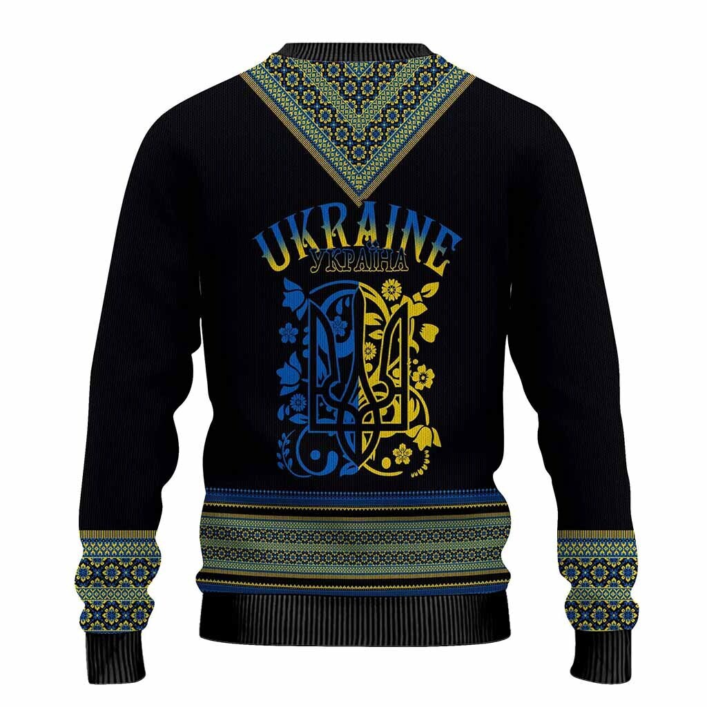 Ukraine Folk Patterns Knitted Sweatshirt Unity Day LT7