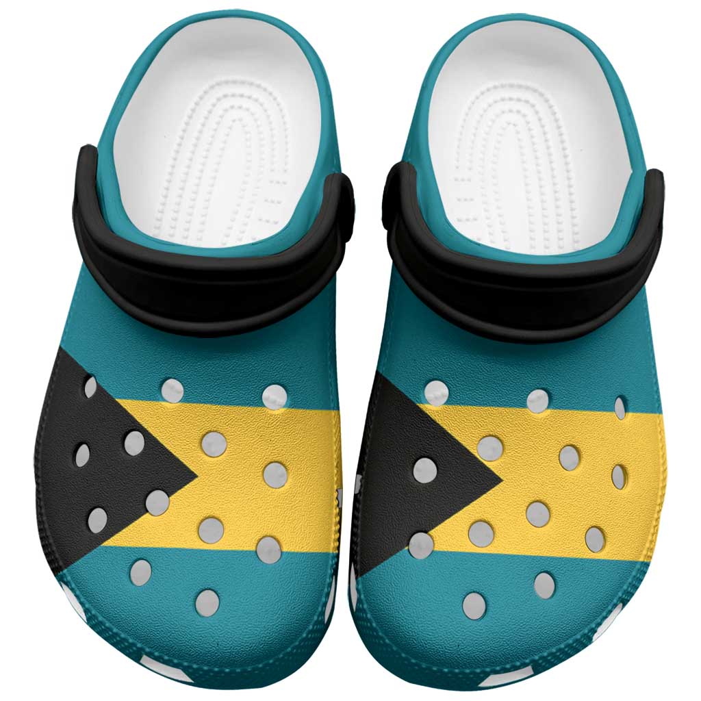 Bahamas Clogs Shoes Heritage Palette Flag-Inspired - Wonder Print Shop