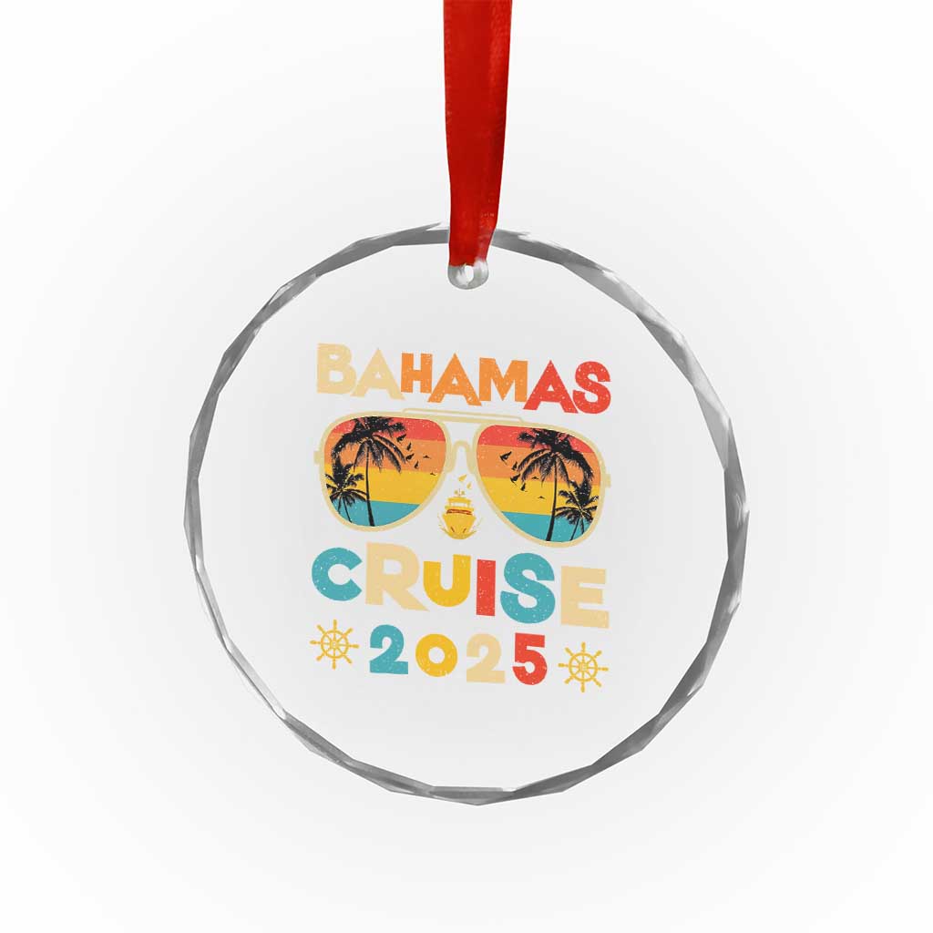 Bahamas Cruise Crystal Glass Ornament Cruisin Together Matching Family Cruise 2025 TS10