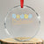 Bahamas Crystal Glass Ornament Hibiscus Flower Summer Beachy Vacation TS10