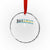 Bahamas Flag Crystal Glass Ornament Caribbean Hibiscus Flower Beach Summer Vacation TS10