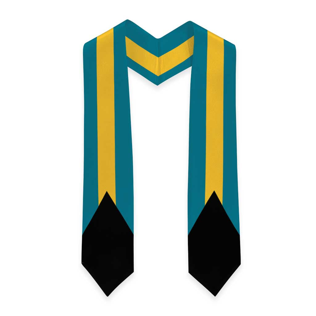 Bahamas Graduation Stole Flag Style