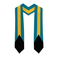 Bahamas Graduation Stole Flag Style