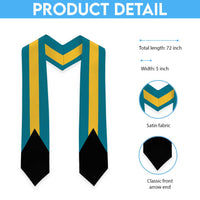 Bahamas Graduation Stole Flag Style