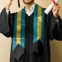 Bahamas Graduation Stole Flag Style