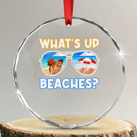 Bahamas Swimming Pigs Crystal Glass Ornament Pig Swim Caribbean Beach Summer Vacation TS10