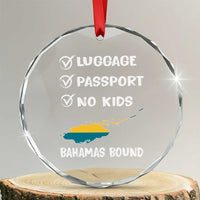 Bahamas Vacation Crystal Glass Ornament Funny Tropical Island Summer Travel TS10