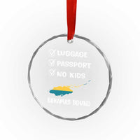 Bahamas Vacation Crystal Glass Ornament Funny Tropical Island Summer Travel TS10