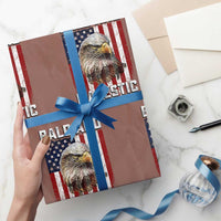 Bald and Majestic Bald Eagle 4th of July Wrapping Paper Roll Funny Dad Husband Grandpa Joke