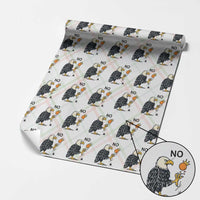 Bald Eagle No Kings In America Wrapping Paper Roll No Orange We The People Patriotic Political Statement - Wonder Print Shop