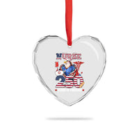 Bald Eagle Nurse 250 Years Of Freedom Heart Crystal Glass Ornament Patriotic American Nurse Gift