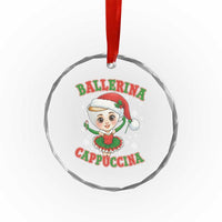 Ballerina Cappuccina Crystal Glass Ornament Funny Italian Brainrot Meme Christmas Gift - Wonder Print Shop