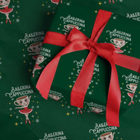 Ballerina Cappuccina Xmas Wrapping Paper Roll Italian Brainrot Meme - Wonder Print Shop