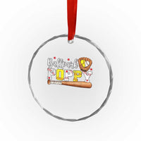 Ballpark Poppy Baseball and Softball Grandpa Crystal Glass Ornament Sports Grandfather Game Day Birthday Gifts