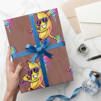 Banana Baseball Drip Wrapping Paper Roll Funny Baseball Drip Ice Cream Kids Youth Boys