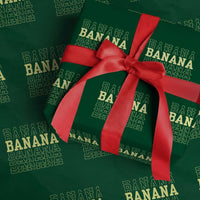 Banana Layered Text Graphic Wrapping Paper Roll Banana Lover Gift