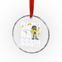 Banana Lovers Crystal Glass Ornament Funny Bananas Vintage Style
