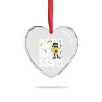 Banana Lovers Heart Crystal Glass Ornament Funny Bananas Vintage Style