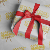 Bananas Coquette Bow Checkered Wrapping Paper Roll Women Girls Kids