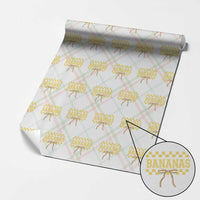 Bananas Coquette Bow Checkered Wrapping Paper Roll Women Girls Kids