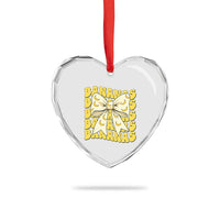 Bananas Coquette Bow Heart Crystal Glass Ornament Retro Banana Lovers Women Girls Kids