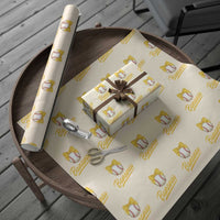 Bananas Coquette Bow Wrapping Paper Roll Banana Retro Popular Fruit Humor Cute Girls Kids