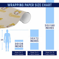 Bananas Coquette Bow Wrapping Paper Roll Banana Retro Popular Fruit Humor Cute Girls Kids