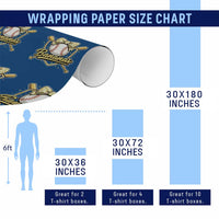 Bananas Coquette Bow Wrapping Paper Roll Baseball Bats Banana Lovers Women Girls Kids