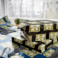 Bananas Coquette Bow Wrapping Paper Roll Retro Banana Lovers Women Girls Kids