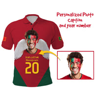 Custom Photo Portuguese Footballer Polo Shirt 1996-2025 Thank You For The Memories CTM09