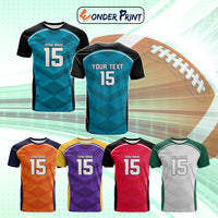 Custom Color 2025 Football T-Shirt – Personalized Team Name & Number CTM15