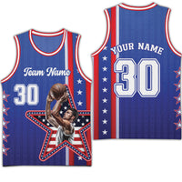 Custom Photo United States Stars Basketball Jersey