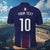 Custom Photo Midnight Navy Football Polo Shirt Paris Architectural Heritage Style
