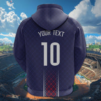 Custom Photo Midnight Navy Football Hoodie Paris Architectural Heritage Style