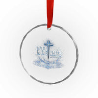 Baptism Crystal Glass Ornament Left It In The Water Matthew 28 19 Christian Cross