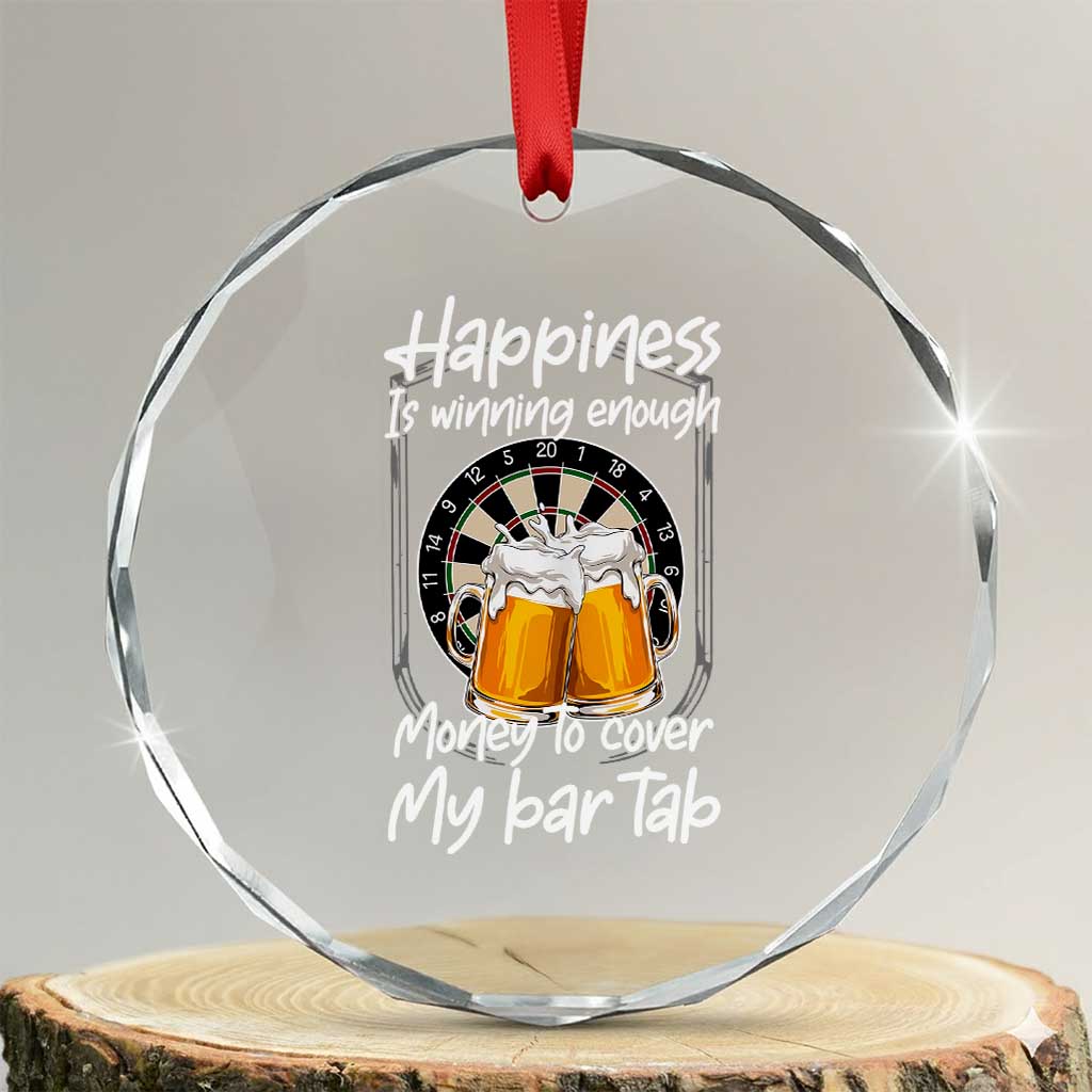 Bar Tab Darts Player Gift Crystal Glass Ornament Winning Money To Cover My Bar Tab - Wonder Print Shop