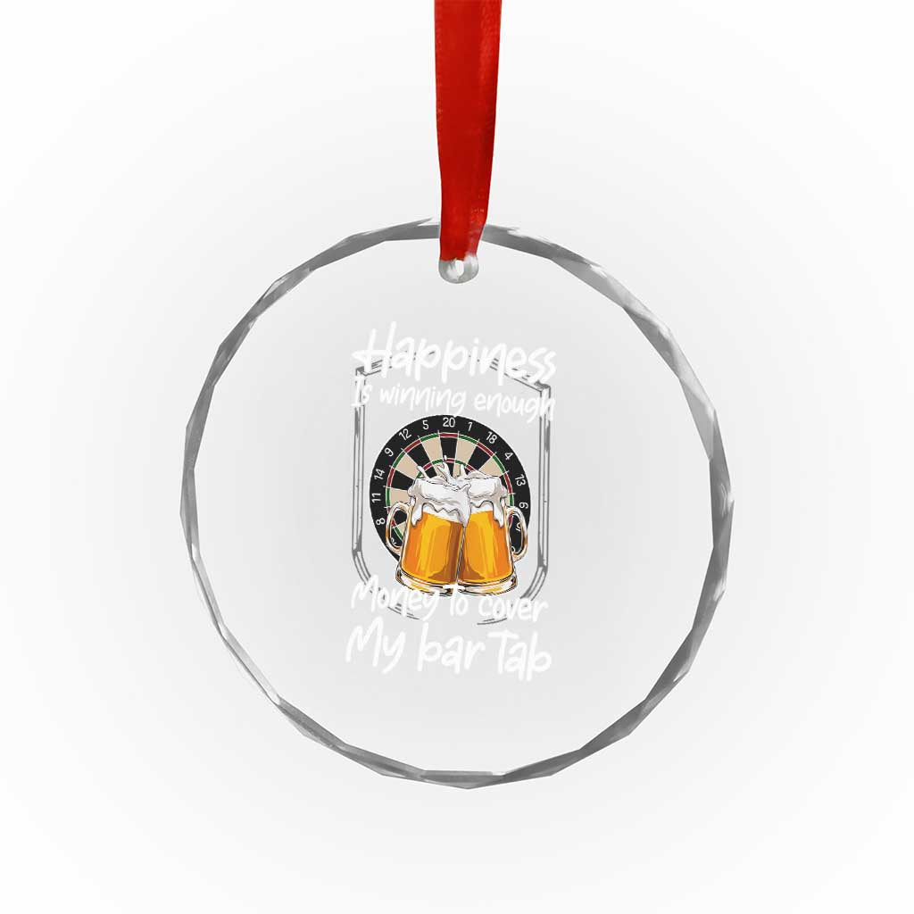 Bar Tab Darts Player Gift Crystal Glass Ornament Winning Money To Cover My Bar Tab - Wonder Print Shop
